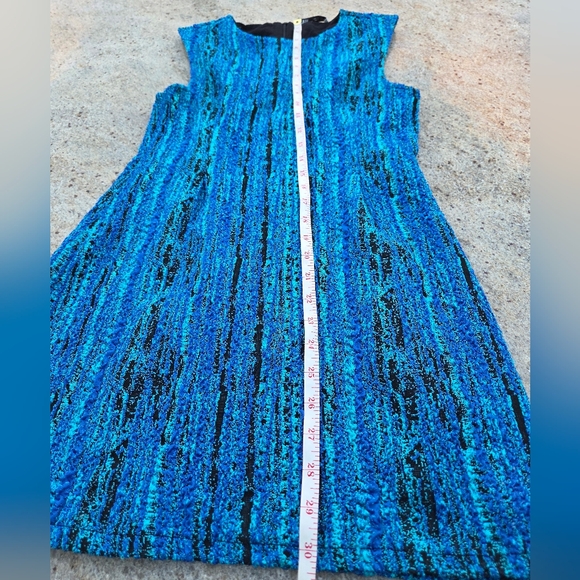 ZARA Blue Textured Mini Dress - Picture 13 of 13